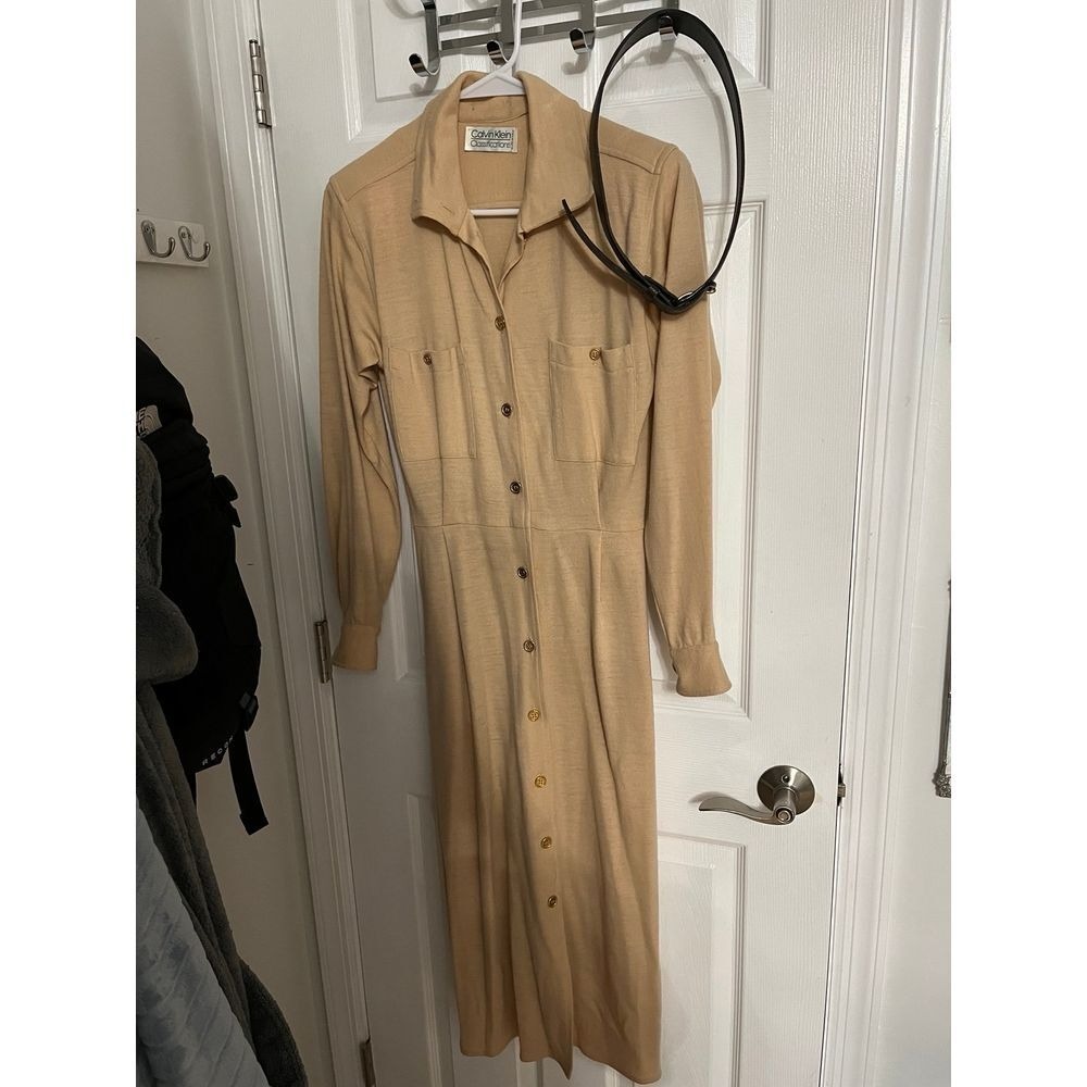 Calvin Klein classification vintage‎ button down dress small